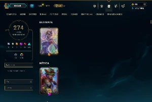 Esmeralda 2 com TODOS os Champs e 274 Skins ( SUP / ADC ) - League of Legends LOL