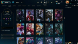 Conta League of Legends Nível 311 com 190 Skins!!! LOL