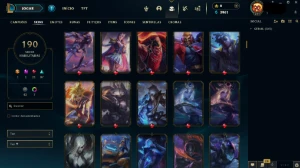 Conta League of Legends Nível 311 com 190 Skins!!! LOL