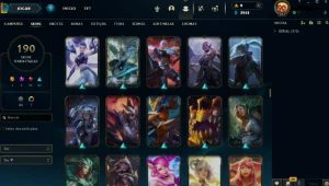 Conta League of Legends Nível 311 com 190 Skins!!! LOL