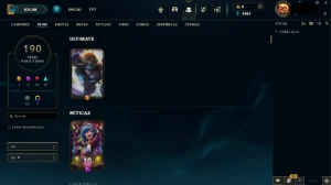 Conta League of Legends Nível 311 com 190 Skins!!! LOL