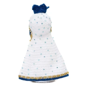 Nossa Senhora de Manto Branco em Amigurumi - Artesanato e Personalizados