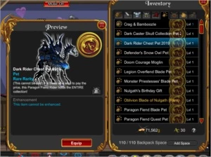 ACC [RECENTE] OBLIVION BLADE OF NULGATH(RARE) 70K ACS GASTOS - Adventure Quest World AQW