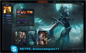 Conta Platina 4, Janna Vitoriosa, Vintage Riven Campeonato + - League of Legends LOL