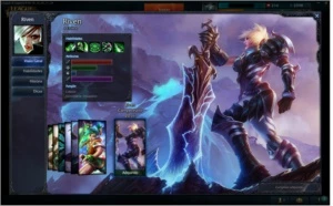 Conta Platina 4, Janna Vitoriosa, Vintage Riven Campeonato + - League of Legends LOL