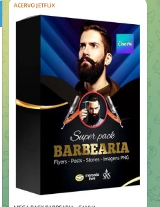 Mega Pack Barbearia - Canva - Templates Profissionais Para R - Outros