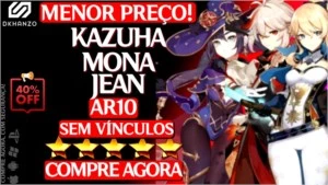 GENSHIN IMPACT CONTA COM kazuha +mona +jean AR10