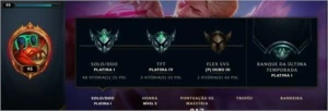 Platina 1 56%winrate - League of Legends LOL