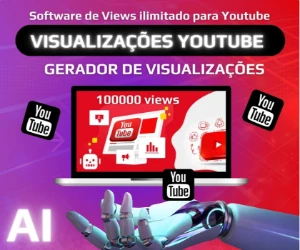 Visualizações Youtube, Bot Youtube Views, Gerador de Views - Redes Sociais