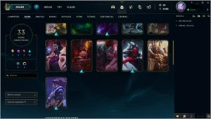 Conta de League Of legends com 33 Skins LOL