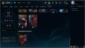 Conta de League Of legends com 33 Skins LOL