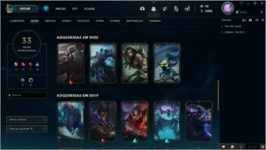 Conta de League Of legends com 33 Skins LOL