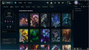 Conta de League Of legends com 33 Skins LOL