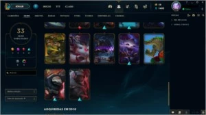 Conta de League Of legends com 33 Skins LOL