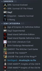 Conta na STEAM!