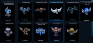 Conta diamante III, full champs, 281 skins, 20pags de runa - League of Legends LOL