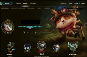 Conta Platina 5 - League of Legends LOL