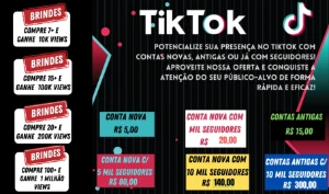 TikTok, Contas Novas, Antigas com mil e 10 mil seguidores - Others