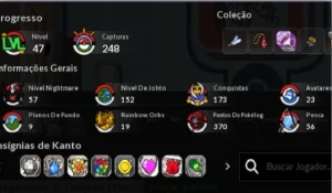 Conta POKEXGAME com time terra - PokeXGames PXG