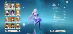 Conta Genshin Ar 56 Arlechinno+Bis, Skirk, Escoffier, Furina - Genshin Impact