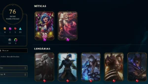 Full Acesso - LVL 368 - Todos Champions - 76 Skins - League of Legends LOL