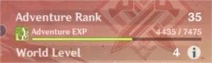 UPO CONTAS EM GENSHIN IMPACT 7-20 AR/RANK DE AVENTURA= 30 RS