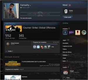 Conta Steam 9 CS:GO BATTLEGROUNDS G-MOD