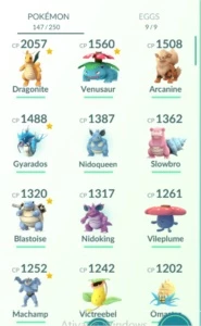CONTA POKEMON GO LV 22 - DRAGONITE, GYARADOS, INICIAIS ETC - Pokémon