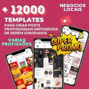 Mega Pack Profissões Negocios Locais +12000 Artes Instagram