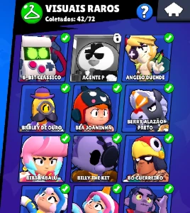 Conta com 74 Brawlers - Brawl Stars