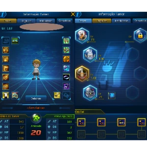 Conta LADMO - Omegamon - Full Acessórios - OT roxo - 2 SSS+ - Digimon Masters Online