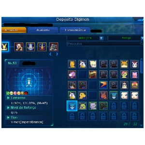 Conta LADMO - Omegamon - Full Acessórios - OT roxo - 2 SSS+ - Digimon Masters Online