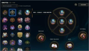 conta mestre - League of Legends LOL