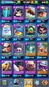 Conta Clash Royale lv 11 cartas lv10 4438 troféu