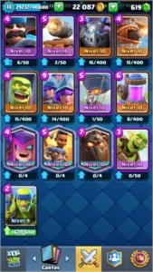 Conta Clash Royale lv 11 cartas lv10 4438 troféu