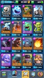 Conta Clash Royale lv 11 cartas lv10 4438 troféu