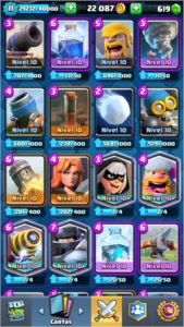 Conta Clash Royale lv 11 cartas lv10 4438 troféu