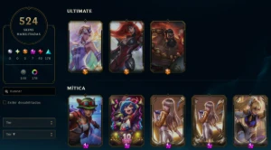 Level 728 | 524 Skins | Mono Miss Fortune 1.6Kk Maestria | - League of Legends LOL