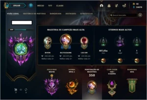 Conta mestre com mmr bom - League of Legends LOL