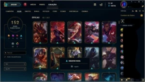 Conta league of legends 160 skins all champ LOL