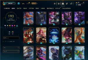 Ouro 3 com TODOS os Champs e 193 Skins + 2 Prestigios - League of Legends LOL