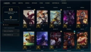 Conta lol platina 4 - League of Legends