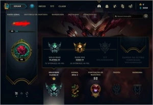 Conta lol platina 4 - League of Legends