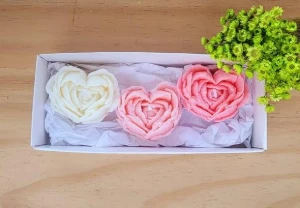 Kit 3 Velas Aromáticas Rosa Gaia 40g