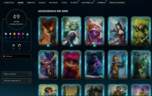 Conta Lol Prata, 49 Skins, 26K Ea, Honra 5, Lvl 35 - League of Legends