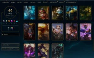 Conta Lol Prata, 49 Skins, 26K Ea, Honra 5, Lvl 35 - League of Legends