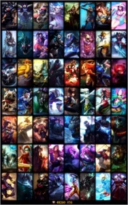 Conta Level 215 Platina 5 Todos Campeões, 56 skins - League of Legends LOL