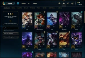 Conta ouro 4 com 11 skins e 42 champs - League of Legends LOL