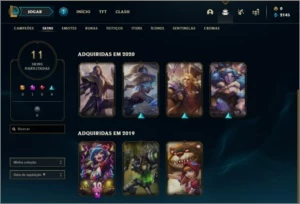 Conta ouro 4 com 11 skins e 42 champs - League of Legends LOL