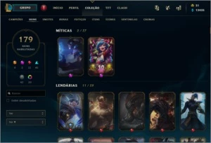 Conta LOL 179 skins Prata 2 - League of Legends